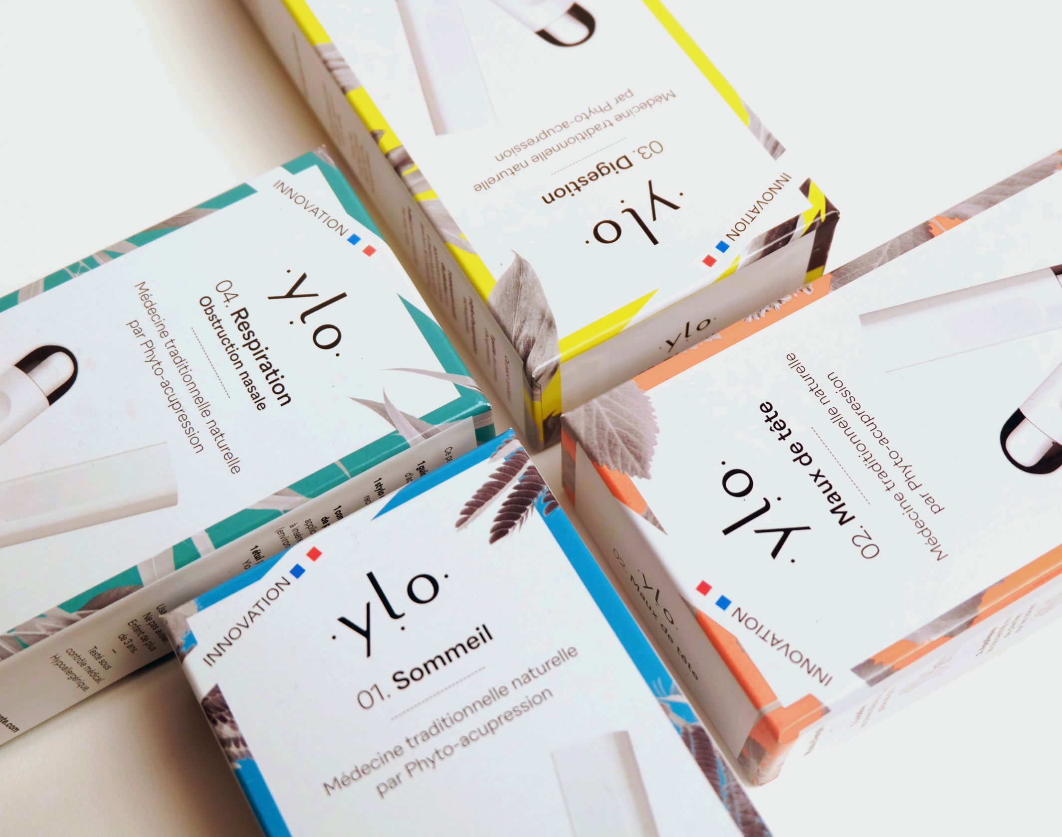 Composition packaging + stylo de Phyto-acupression