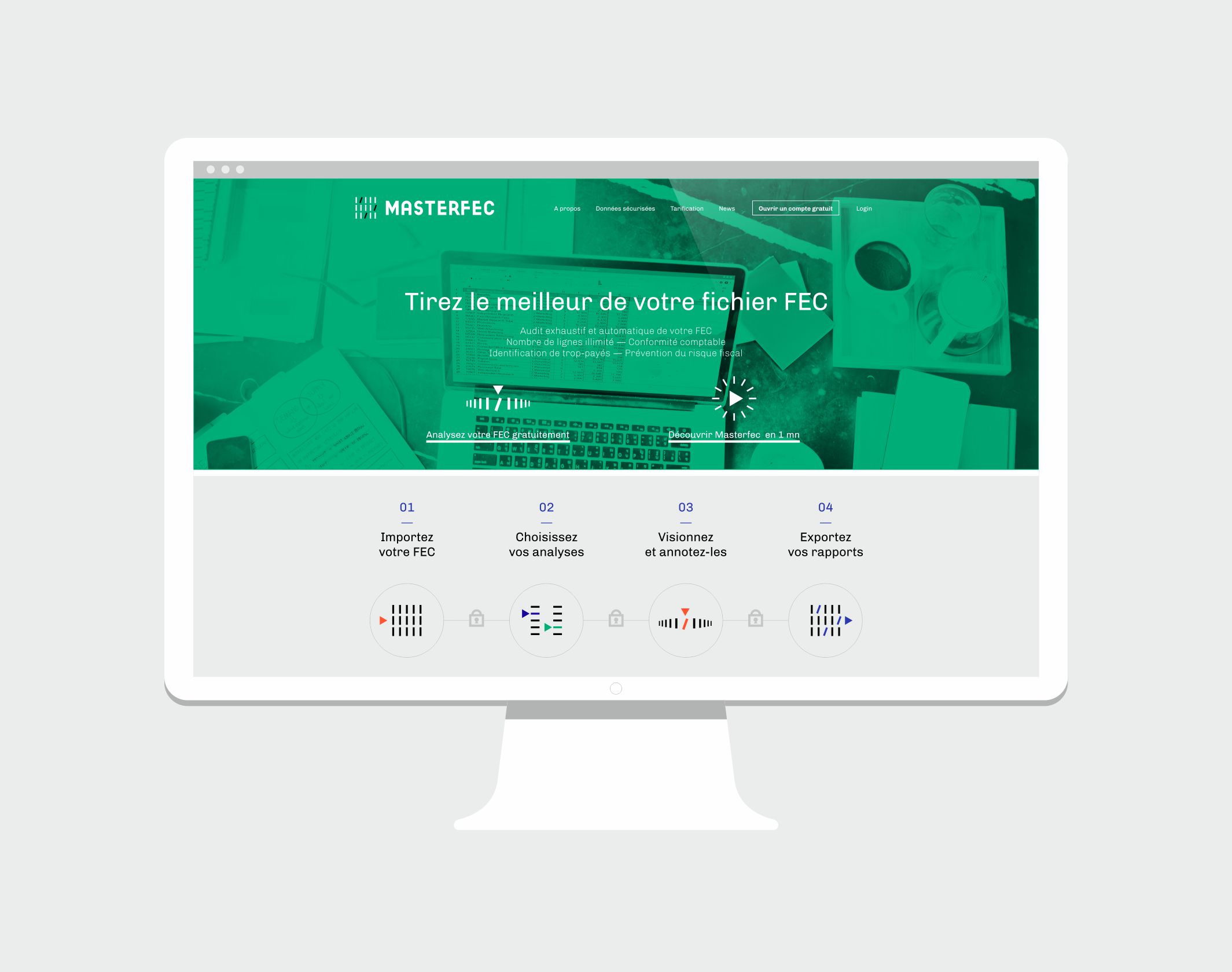 Homepage UX design